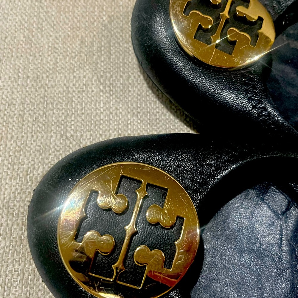Tory Burch black flats size 8